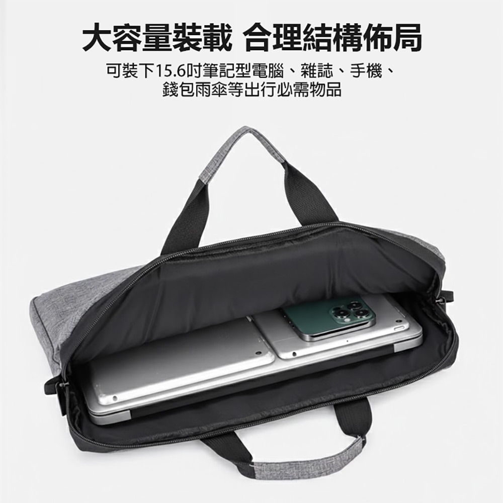 NB-15.6 15.6吋筆電包(大容量收納 防潑水材質 拉桿帶設計 防撞保護 可肩背)